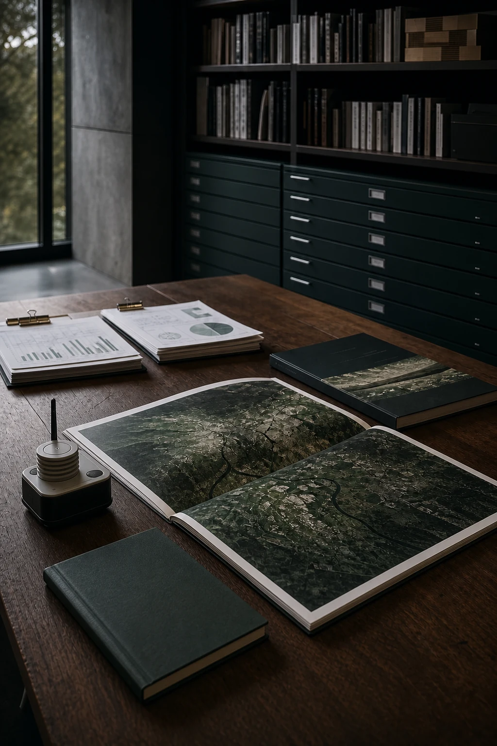 Imagen ilustrativa de evidencia ambiental organizada para preparar un archivo público